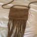 Victoria's Secret Bags | Brown Suede Fringe Crossbody Bag | Color: Brown | Size: Os