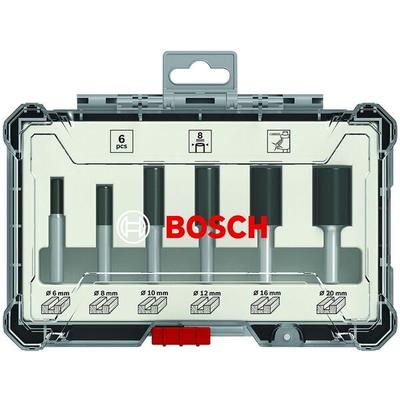 BOSCH 6-teiliges Nutfräser-Set »8-mm-Schaft«