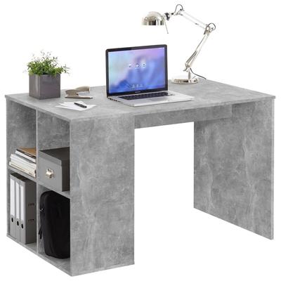 FMD Schreibtisch mit Regal 117×73×75 cm Betonoptik Image