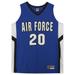 Air Force Falcons Nike Team-Issued #20 Royal White & Black Jersey from the Basketball Program - Size L