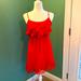 American Eagle Outfitters Dresses | Cute Little Ruffle Red Dress | Color: Red | Size: Sp