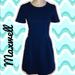 Madewell Dresses | Madewell J Crew Blue & Black Texture Dress Sz:2 | Color: Black/Blue | Size: 2