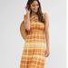 Anthropologie Dresses | Anthropology Tiered Maxi Dress | Color: Brown/Orange | Size: L