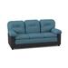 Latitude Run® Jiromi 79" Sofa Faux Leather/Polyester in Blue | 38.5 H x 79 W x 35.5 D in | Wayfair 90AB20B43C9C4F849C5A4303471D2BAB