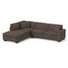 Brown Sectional - Mercury Row® Hannah Sectional Faux Leather/Polyester | 35 H x 115.75 W x 87.25 D in | Wayfair 5A369428C36E4736B59C8B5233C37616