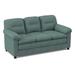 Latitude Run® Amajae 79" Sofa Faux Leather/Polyester in Blue | 38.5 H x 79 W x 35.5 D in | Wayfair 96266C2A5475446CA42DB424982EBC41