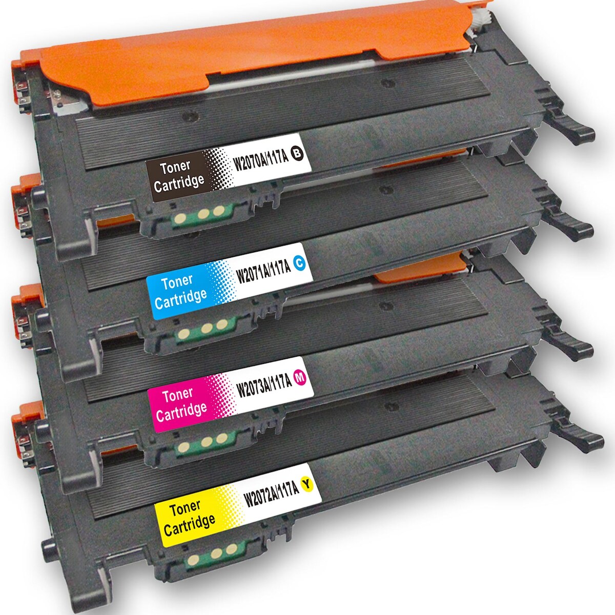 D&C Toner Set für HP Color Laser MFP 178nw 4 Tonerkassetten kompatibel HP Color Laser MFP 178 nw Drucker 117A