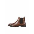 Jack & Jones Herren JFWARGO Leather SN Chelsea-Stiefel, Cognac, 42 EU