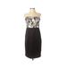 New York & Company Cocktail Dress - Sheath: Black Jacquard Dresses - Women's Size 4