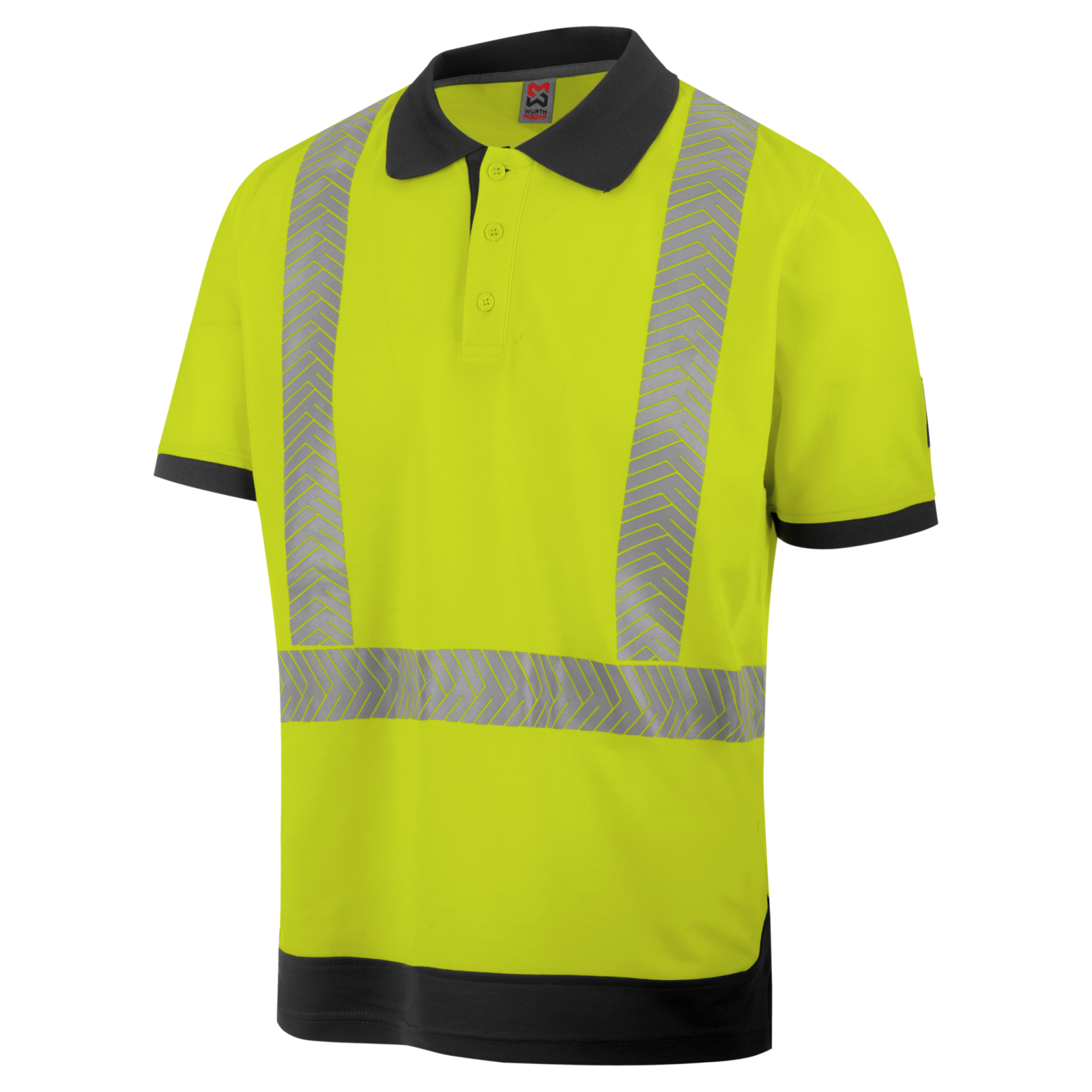 Polo de travail haute-visibilité jaune fluo Würth MODYF