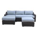 Luxury Series Garden Furniture – 3 Seater Deep Seating Sectional Patio Furniture – 3-Piece Outdoor Sectional