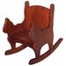 Oak Kid's Cat Rocker