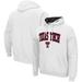 Men's Colosseum White Texas Tech Red Raiders Arch & Logo 3.0 Pullover Hoodie