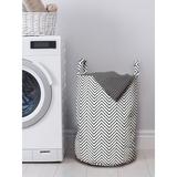 East Urban Home Ambesonne Modern Laundry Bag Fabric in Blue/Gray | 12.99 H x 12.99 W in | Wayfair 7020DDE6C5BA4401A3E278320335849A