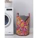 East Urban Home Ambesonne Paisley Laundry Bag Fabric in Brown/Indigo/Pink | 12.99 H x 12.99 W in | Wayfair 5F2974437AF7410EBD5404E4F0D6BAB3