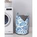 East Urban Home Ambesonne Paisley Laundry Bag Fabric in Blue/Pink | 12.99 H x 12.99 W in | Wayfair 7AE524FB28784DD2A46063C87985536C