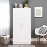 WFX Utility™ Bucholz 65" H x 32" W x 20" D Wardrobe Cabinet Wood in White | 65 H x 32 W x 20 D in | Wayfair 29876486C32F437F8B7F08D18EE8F5FD