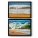 Dovecove The Challenge - Picture Frame Photograph Print on Canvas Canvas, Solid Wood in Black/Blue/Green | 30.5 H x 42.5 W x 3 D in | Wayfair