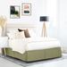 Eider & Ivory™ Norborne 14" Bed Skirt Microsuede in Green/Brown | Full XL | Wayfair A30D8B3F6A184A819B25EEF3229AEF0A