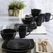 Gibson Soho Lounge Stoneware 16 Piece Dinnerware Set Ceramic/Earthenware/Stoneware in Black | Wayfair 102261.16RM