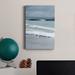 Highland Dunes Sea Lines II - Wrapped Canvas Print Canvas, Solid Wood in Blue/Green/Indigo | 18 H x 12 W x 1 D in | Wayfair