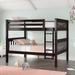 Harriet Bee AlmedaCheatham Solid Wood Full Over Full Bunk Bed Wood in Brown | 63.13 H x 59 W x 79.25 D in | Wayfair