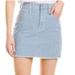 Madewell Skirts | Madewell Gingham Check Denim Raw Hem Mini Jean Skirt | Color: Blue/White | Size: 25