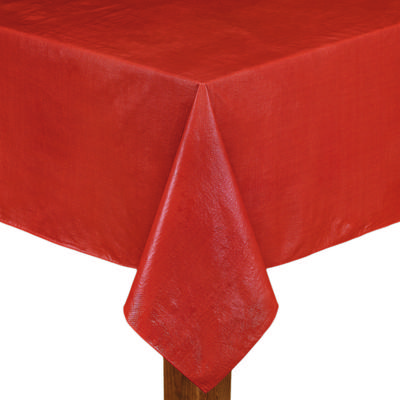 Wide Width CAFÉ DEAUVILLE Tablecloth by LINTEX LINENS in Burnt Orange (Size 52" W 70" L)