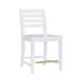 Flynn Counter Stool White Set of 2 by Linon Home Décor in White