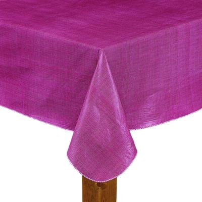 Wide Width CAFÉ DEAUVILLE Tablecloth by LINTEX LINENS in Burgundy (Size 60" W 84" L)