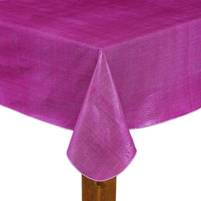 Wide Width CAFÉ DEAUVILLE Tablecloth by LINTEX LINENS in Burgundy (Size 52