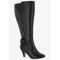 Extra Wide Width Women's Troy II Plus Wide Calf Boot by Bella Vita in Black (Size 8 WW)