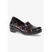 Wide Width Women's Laurie Flats by Easy Street in Dragonfly Patent (Size 8 W)