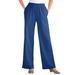 Plus Size Women's 7-Day Knit Wide-Leg Pant by Woman Within in Royal Navy (Size 1X)