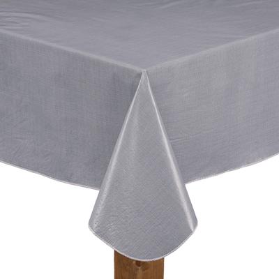 Wide Width CAFÉ DEAUVILLE Tablecloth by LINTEX LINENS in Grey (Size 60" W 84" L)