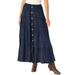 Plus Size Women's Moleskin Skirt by Woman Within in Navy (Size 4XP)