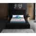 Everly Quinn Johnnay Tufted Storage Platform Bed Upholstered/Velvet in Black | 60.5 H x 96 W x 98 D in | Wayfair DEBCAF1BAB9043DEA6AA534CEC6741A4