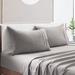 Ebern Designs Aila-May Stone Washed Linen Pillowcase Linen in Gray | King | Wayfair D1F603DB80D64F519A91249590100E7D