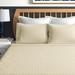 Lark Manor™ Hatboro Striped Embossed 4 Piece Bed Sheet Set Microfiber/Polyester in White | Queen | Wayfair 0C7152977F574AD0923F2801462A7A70