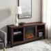 Darby Home Co Kneeland Fireplace Media Console for TVs up to 65" Wood in Brown | Wayfair BCHH4551 39231043