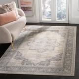 Gray/White 120 x 0.31 in Indoor Area Rug - Langley Street® Evart Oriental Cream/Gray Area Rug | 120 W x 0.31 D in | Wayfair