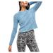 Free People Sweaters | Free People Cropped Pullover Sweater | Color: Blue | Size: M