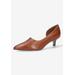 Extra Wide Width Women's Quilla Pump by Bella Vita in Camel Leather (Size 10 WW)