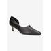 Extra Wide Width Women's Quilla Pump by Bella Vita in Black Leather (Size 11 WW)