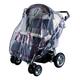 sunnybaby 10492 - Universal Regenverdeck, Regenschutz für ZWILLINGS-Buggy mit Dach & ZWILLINGS-Sportwagen | mit zwei Kontaktfenstern f. optimale Luftzirkulation | glasklar | Qualität: MADE in GERMANY