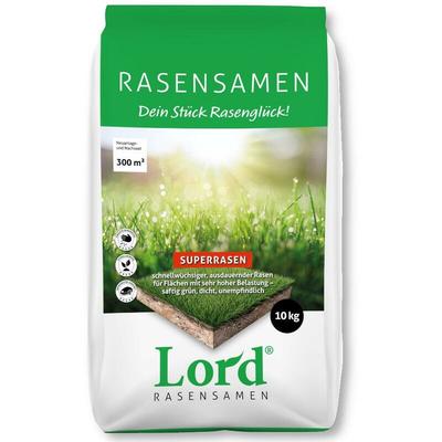 Rudloff - Lord® Rasensamen Superrasen 10 kg Familienrasen Sportrasen Spielrasen Universal