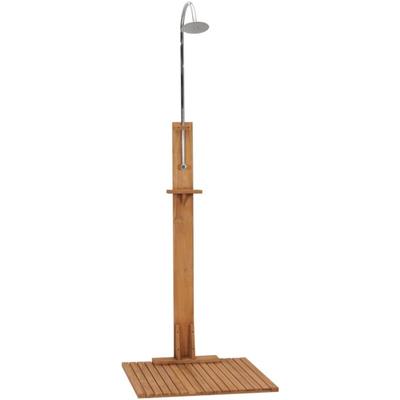 Vidaxl - Gartendusche 75x75x210 cm Massivholz Teak Image