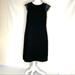 J. Crew Dresses | J Crew Black Dress With Blue Lace Accent Sz 12 | Color: Black/Blue | Size: 12
