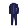e.VIP Men's Pyjama Set Oswald 450 with Button Up Shirt Made of 50% Cotton and 50% Modal, Navy XXLarge