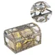 Boîte à trésors en plastique rétro transparente Pirate boîte à bijoux en cristal boîte de